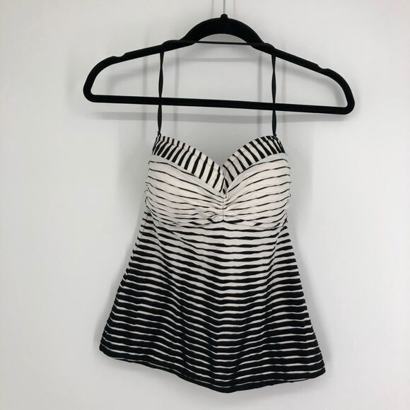 LA BLANCA Ombré Stripe‎ Halter Tankini Top - Picture 1 of 6